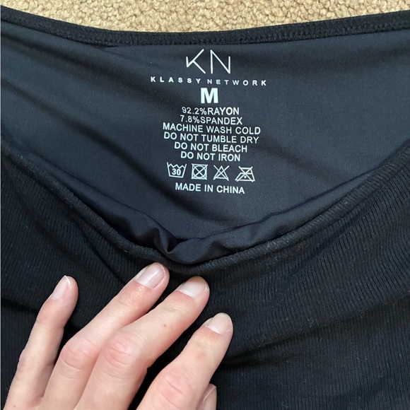 Klassy Network Off-Shoulder Top - Picture 3 of 3